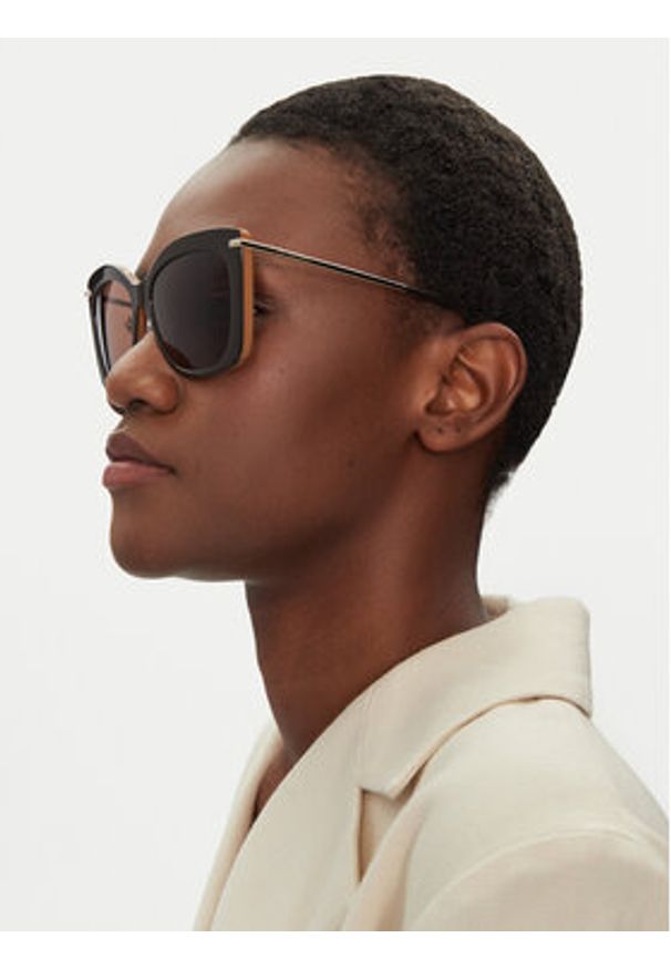 Max Mara Okulary przeciwsłoneczne MM0101 50E Brązowy. Kolor: brązowy