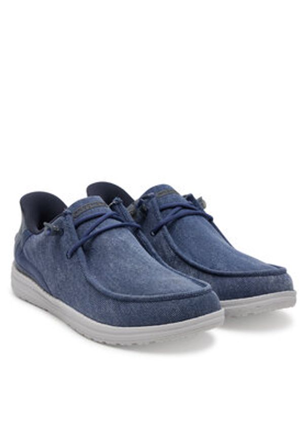 skechers - Skechers Mokasyny Melson-Coronado 210959/DEN Granatowy. Kolor: niebieski. Materiał: materiał