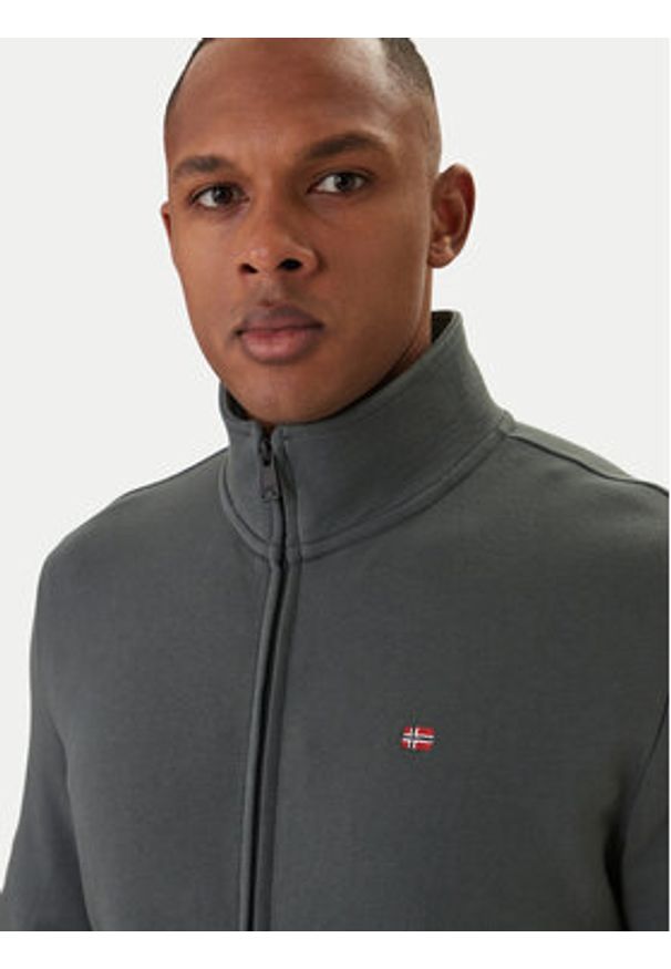 Napapijri Bluza Balis NP0A4HHW Zielony Regular Fit. Kolor: zielony. Materiał: bawełna