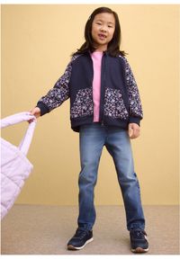 bonprix - Bluza z kapturem z czystej bawełny organicznej. Typ kołnierza: kaptur. Kolor: niebieski. Materiał: bawełna. Wzór: nadruk #3