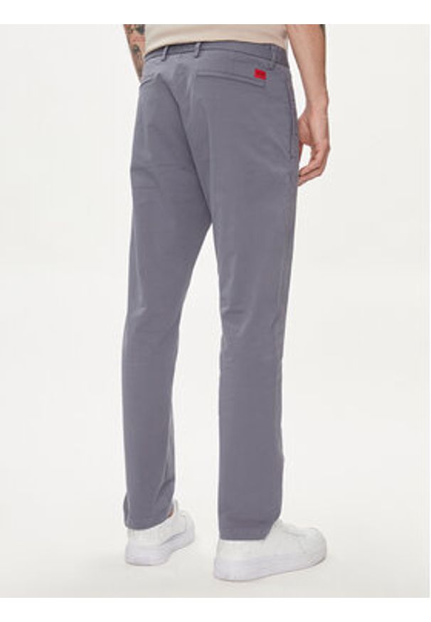 Hugo Chinosy David222D 50468314 Niebieski Slim Fit. Kolor: niebieski. Materiał: bawełna