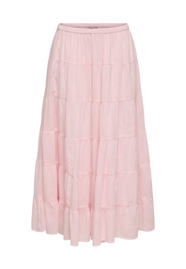 only - ONLY Spódnica maxi Kelly 15374229 Różowy jasny A-Line Fit. Kolor: różowy. Materiał: bawełna