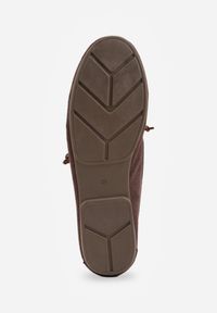 Born2be - Ciemnibrązowe Mokasyny VICES z Wkładką ze Skóry Naturalnej i Ozdobnymi Koralikami Neni. Okazja: na co dzień. Kolor: brązowy. Materiał: skóra. Styl: casual, klasyczny, elegancki #3