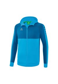 ERIMA - Dziecięca bluza treningowa Erima Six Wings. Typ kołnierza: kaptur. Kolor: wielokolorowy, niebieski, zielony. Sport: piłka ręczna #1