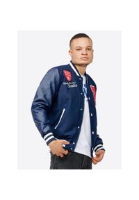 Kurtka puchowa Benlee Newark. Kolor: niebieski. Materiał: puch. Sport: turystyka piesza #1