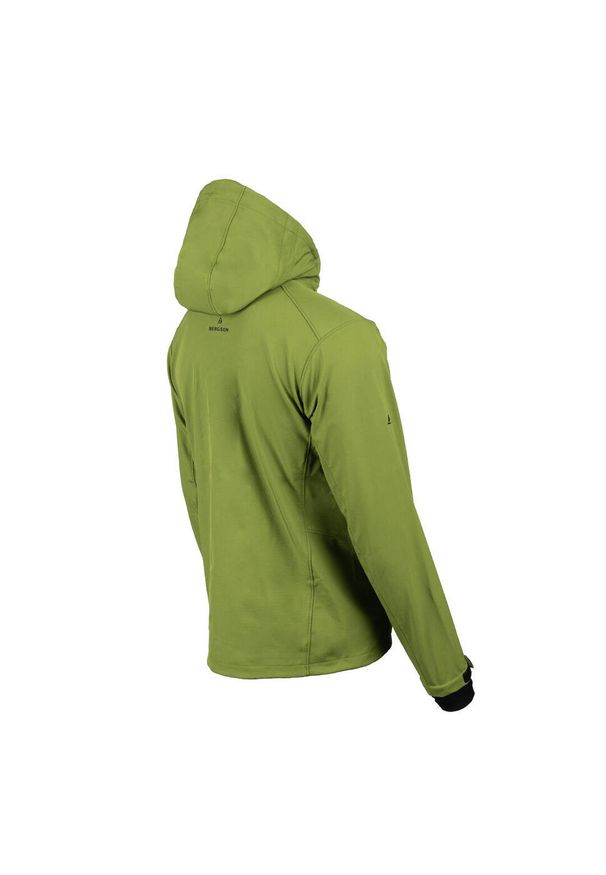 Bergson - Kurtka softshell męska Vara 1SS. Kolor: zielony. Materiał: softshell. Sport: turystyka piesza