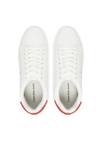 Calvin Klein Jeans Sneakersy Classic Cupsole Ru Patch Lth YM0YM01297 Biały. Kolor: biały. Materiał: skóra #5