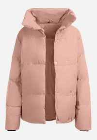 Born2be - Różowa Kurtka Pikowana ze Stójką Astasia. Typ kołnierza: kołnierzyk stójkowy. Kolor: różowy. Wzór: jednolity. Sezon: zima, jesień. Styl: elegancki #4