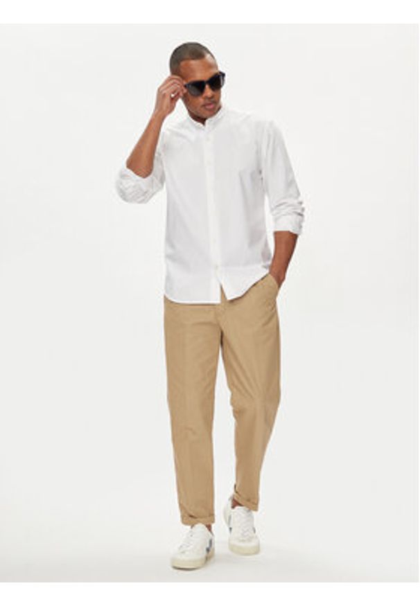 Marc O'Polo Koszula 421 7311 42308 Biały Regular Fit. Typ kołnierza: polo. Kolor: biały. Materiał: bawełna