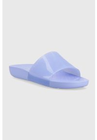 Crocs klapki Splash Glossy Slide damskie kolor fioletowy 208538. Kolor: fioletowy. Materiał: materiał. Wzór: gładki #2