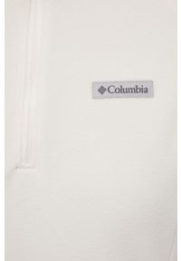 columbia - Columbia bluza sportowa Ali Peak II damska kolor beżowy gładka. Kolor: beżowy. Materiał: polar, materiał, włókno. Długość rękawa: raglanowy rękaw. Długość: krótkie. Wzór: gładki. Styl: sportowy #4