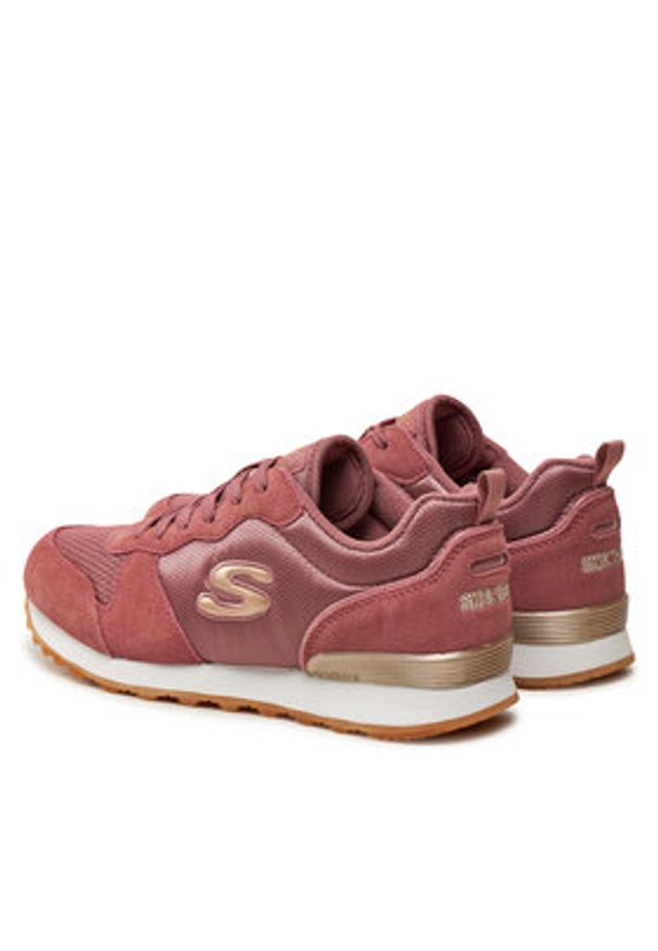 skechers - Skechers Sneakersy 111/ROS Różowy. Kolor: różowy. Materiał: zamsz, skóra