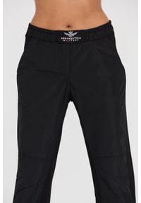 Aeronautica Militare - AERONAUTICA MILITARE Czarne spodnie dresowe Pantalone Felpa. Kolor: czarny. Materiał: dresówka #6