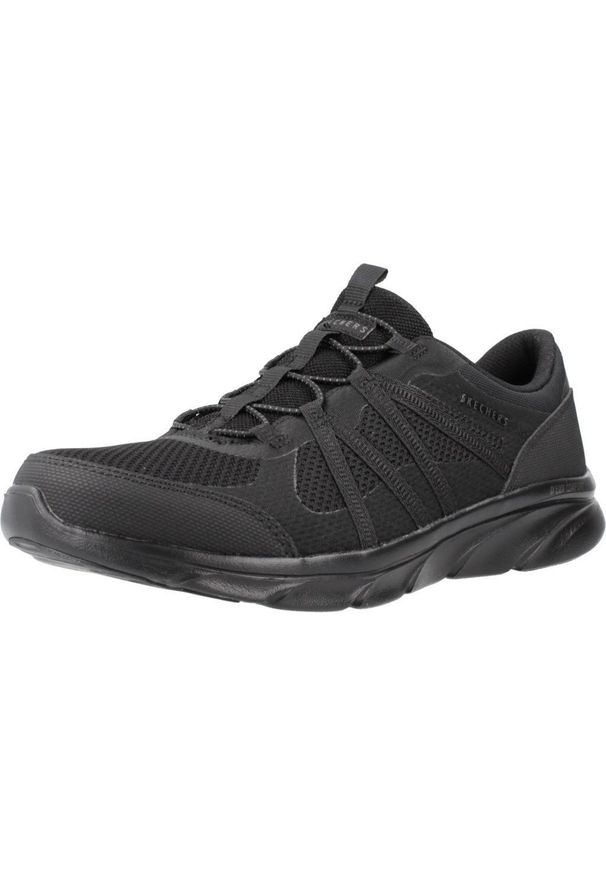 skechers - Kapcie SKECHERS 104347S Czarny. Kolor: czarny. Materiał: tkanina