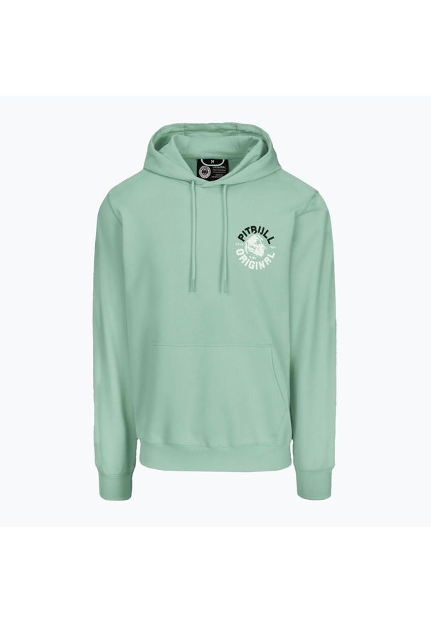 PITBULL - Bluza męska Pitbull Dog Sd Hooded Sweatshirt. Kolor: zielony. Sport: fitness