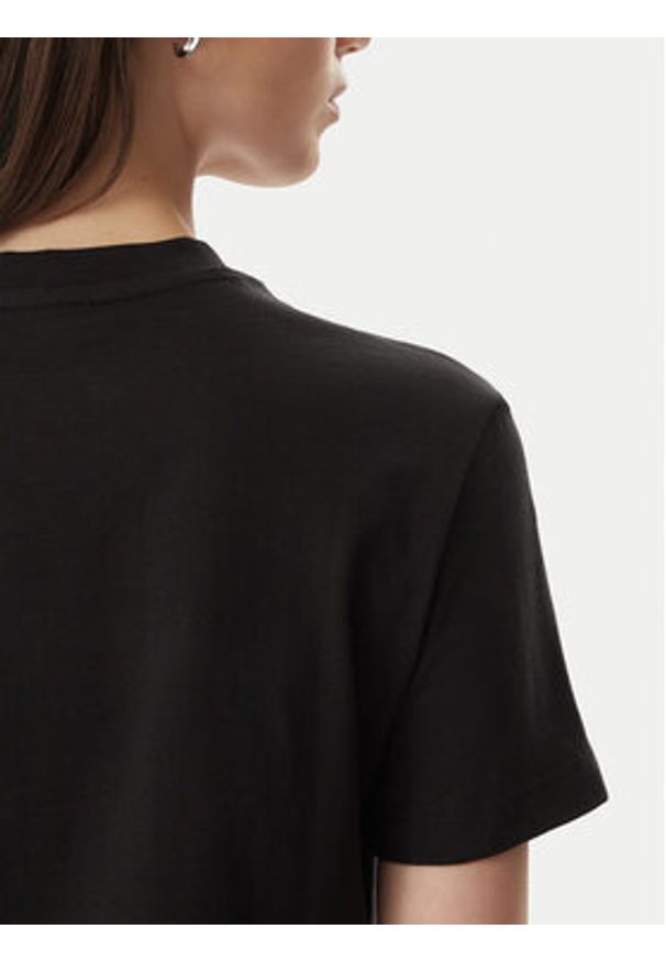 Calvin Klein T-Shirt Classic LV147C857G Czarny Regular Fit. Kolor: czarny. Materiał: bawełna