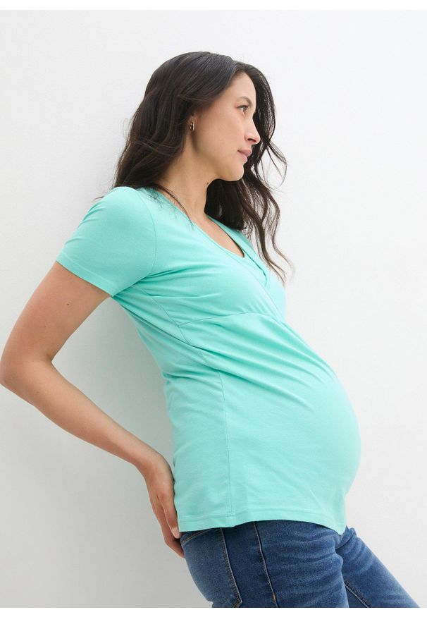 bonprix - Dżinsy ciążowe bootcut. Kolekcja: moda ciążowa. Kolor: niebieski