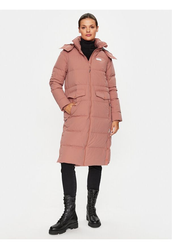 Maloja Kurtka puchowa Bormiom 34183-1-8583 Różowy Regular Fit. Kolor: różowy. Materiał: syntetyk