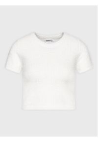 Glamorous Bluzka TM0219A Biały Slim Fit. Kolor: biały. Materiał: syntetyk #3