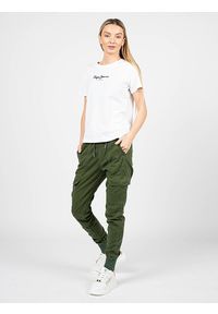 Pepe Jeans T-Shirt "Camila" | PL505292 | Camila | Kobieta | Biały. Okazja: na co dzień. Kolor: biały. Materiał: bawełna. Wzór: nadruk. Styl: casual #1