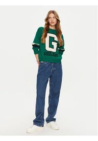 Guess Jeans Sweter W4BR11 Z3HN2 Zielony Regular Fit. Kolor: zielony. Materiał: wełna, syntetyk #4