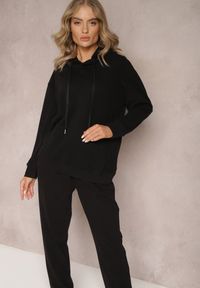 Renee - Czarny Komplet Dresowy z Bluzą i Spodniami Ciranova. Kolor: czarny. Materiał: dresówka #2
