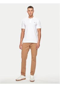GANT - Gant Polo Shield 2220 Biały Slim Fit. Typ kołnierza: polo. Kolor: biały. Materiał: bawełna #4