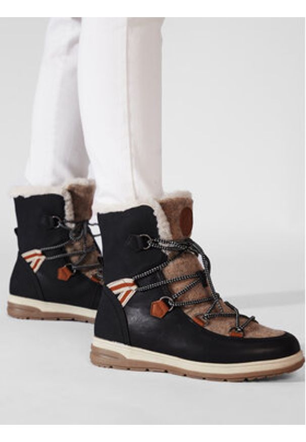 Kimberfeel Śniegowce Ebelya Czarny. Kolor: czarny