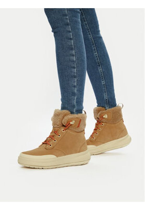 Merrell Śniegowce Marquette Thermo Lace Wp J007058 Brązowy. Kolor: brązowy. Materiał: zamsz, skóra