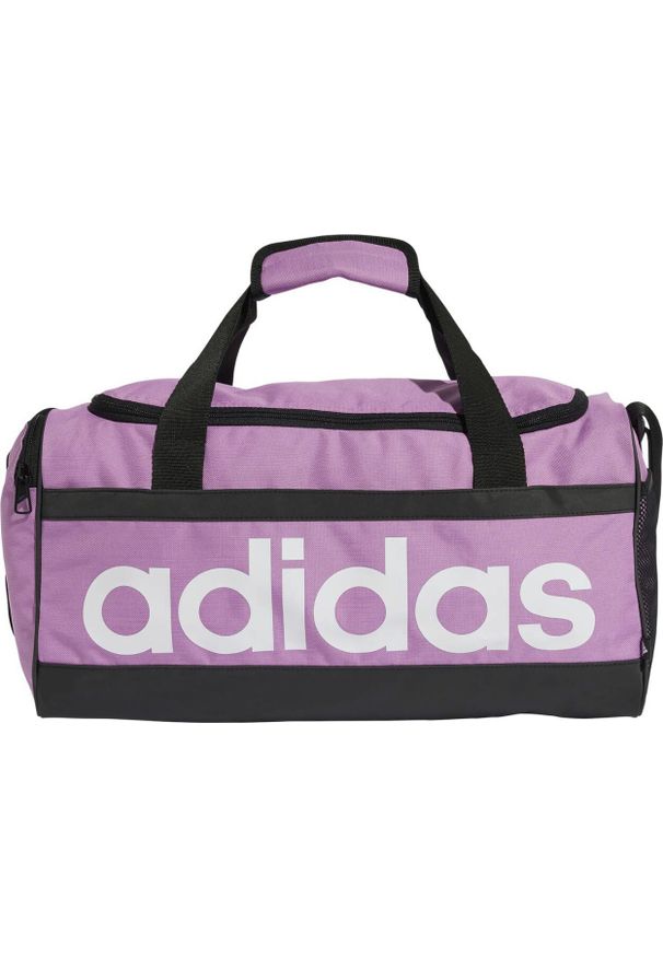 Adidas Torba sportowa Essentials Linear Duffel S fioletowa (IZ1899). Kolor: fioletowy