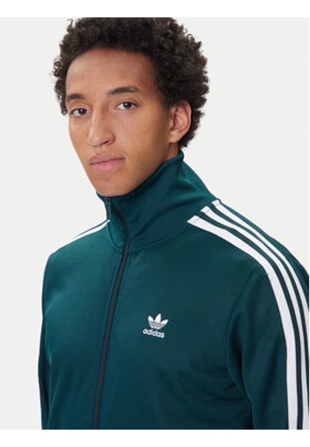 Adidas - adidas Bluza adicolor Classics Beckenbauer JY1280 Zielony Slim Fit. Kolor: zielony. Materiał: bawełna