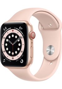 APPLE - Smartwatch Apple Watch Series 6 GPS + Cellular 44mm Gold Alu Rose Sport Różowy (MG2D3FD/A). Rodzaj zegarka: smartwatch. Kolor: różowy. Styl: sportowy #1