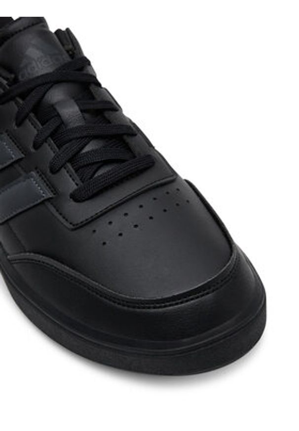 Adidas - adidas Sneakersy Courtblock IF6449 Czarny. Kolor: czarny. Materiał: skóra