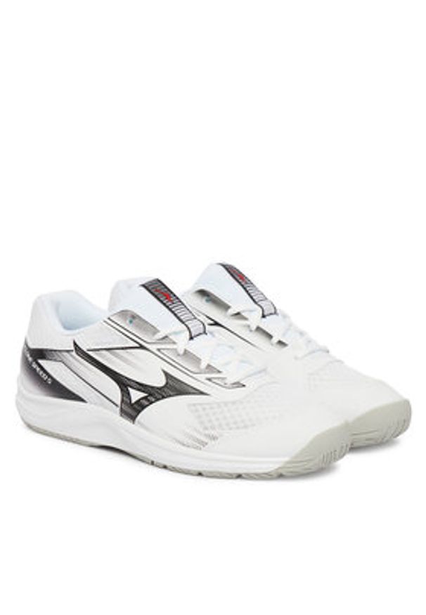 Mizuno Buty halowe Cyclone Speed 5 V1GA2580 59 Biały. Kolor: biały. Materiał: materiał
