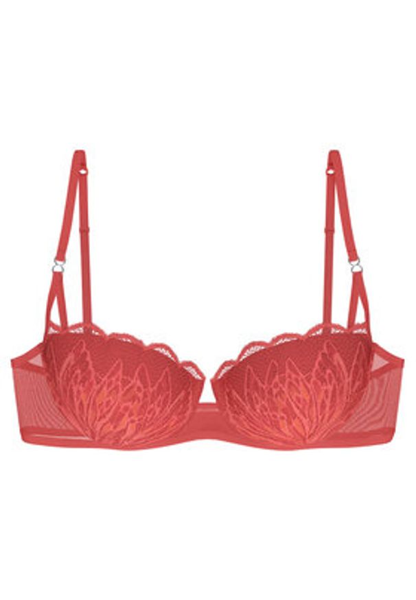 Triumph Biustonosz balkonetka Crazy Stupid Love 10222359 Koralowy. Kolor: pomarańczowy. Materiał: syntetyk