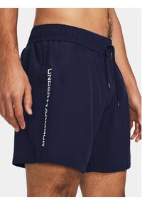 Under Armour Szorty sportowe Ua Woven Wdmk Shorts 1383356-410 Granatowy Loose Fit. Kolor: niebieski. Materiał: syntetyk. Styl: sportowy #3