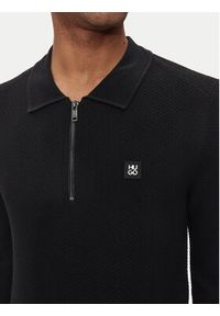 Hugo Sweter Sastoon 50516640 Czarny Slim Fit. Kolor: czarny. Materiał: syntetyk, wiskoza #5