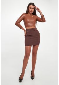 Elisabetta Franchi - Spódnica mini z krepy ELISABETTA FRANCHI #1