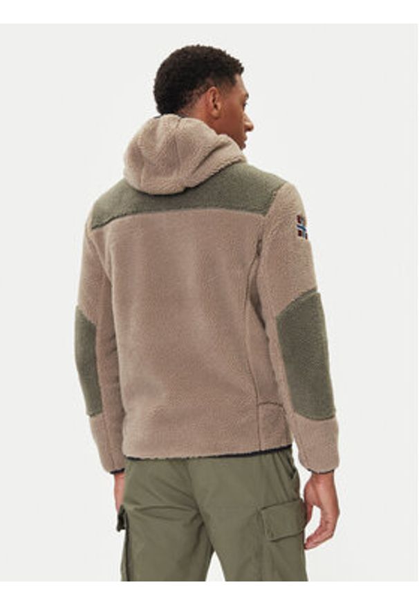 Napapijri Polar Yupik NP0A4GNS Zielony Regular Fit. Kolor: zielony. Materiał: syntetyk