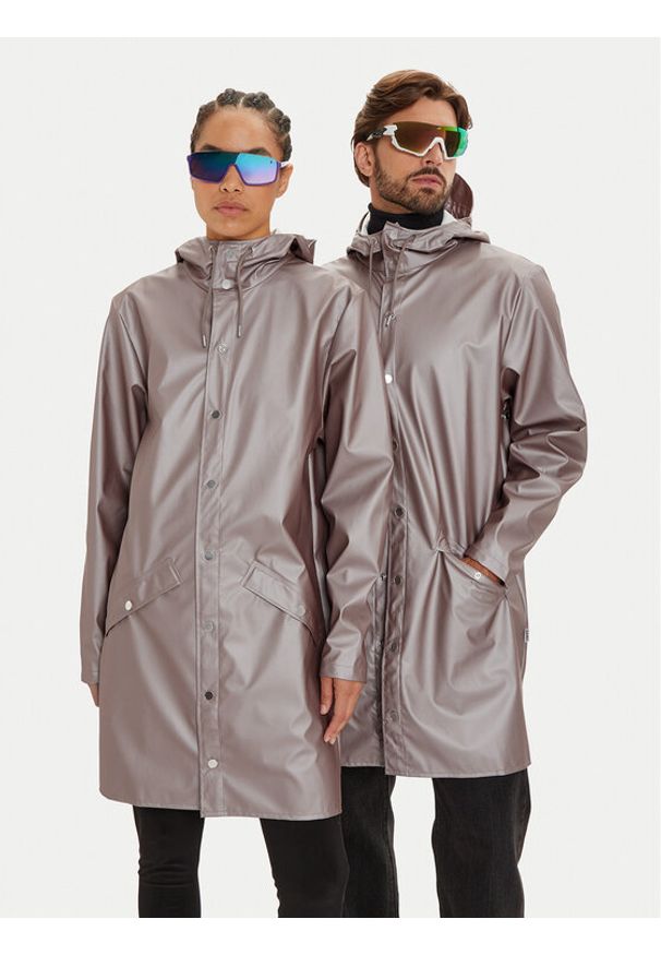 Rains Kurtka przeciwdeszczowa Unisex 12020 Fioletowy Regular Fit. Kolor: fioletowy. Materiał: syntetyk