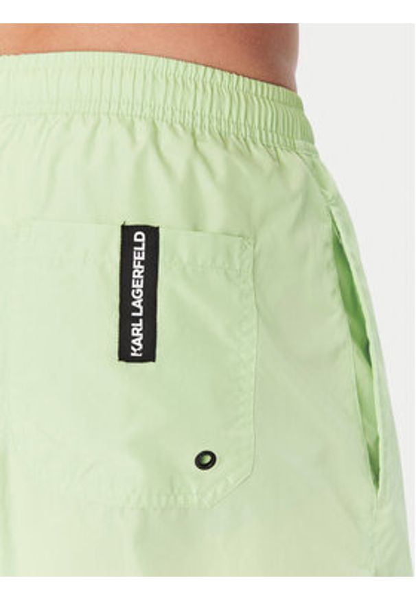 Karl Lagerfeld - KARL LAGERFELD Szorty kąpielowe A1M46013 Zielony Regular Fit. Kolor: zielony. Materiał: syntetyk