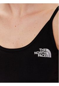 The North Face Top NF0A55AQ Czarny Cropped Fit. Kolor: czarny. Materiał: bawełna