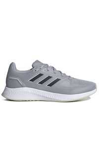 Adidas - Buty adidas Run Falcon 2.0 GV9574 - szare. Okazja: na spacer. Kolor: szary. Materiał: guma. Szerokość cholewki: normalna. Sport: bieganie