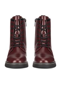 Jenny Fairy Trzewiki WS2696-02 Bordowy. Kolor: czerwony. Materiał: skóra #7