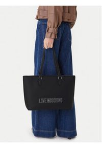 Love Moschino - LOVE MOSCHINO Torebka JC4190PP0NKD000B Czarny. Kolor: czarny. Materiał: skórzane #6