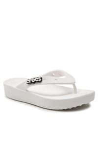 Crocs Japonki Classic Platform Flip W 207714 Biały. Kolor: biały. Obcas: na platformie