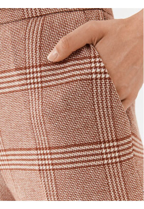 TwinSet - TWINSET Spodnie materiałowe 232TP2754 Brązowy Regular Fit. Kolor: brązowy. Materiał: syntetyk