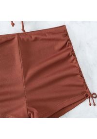 Intica - Strój kąpielowy dwuczęściowy szybkoschnący z regulacją Dragulina. Kolor: brązowy. Materiał: materiał #2