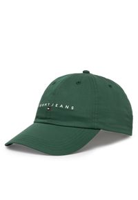 Czapka z daszkiem Tommy Jeans. Kolor: zielony #1