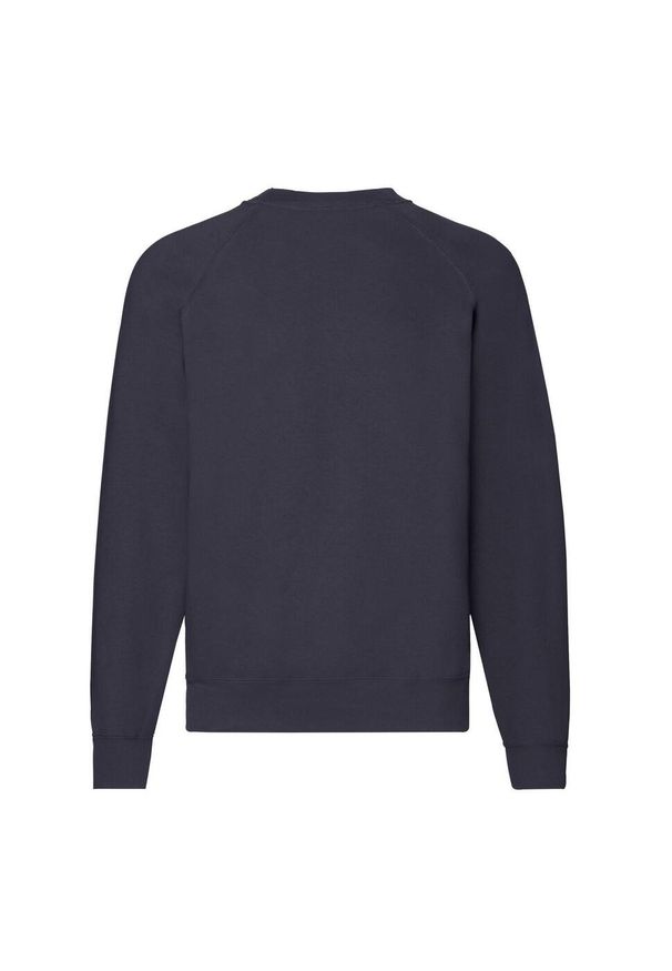 FRUIT OF THE LOOM - Męska Klasyczna Bluza Raglanowa. Kolor: niebieski. Długość rękawa: raglanowy rękaw